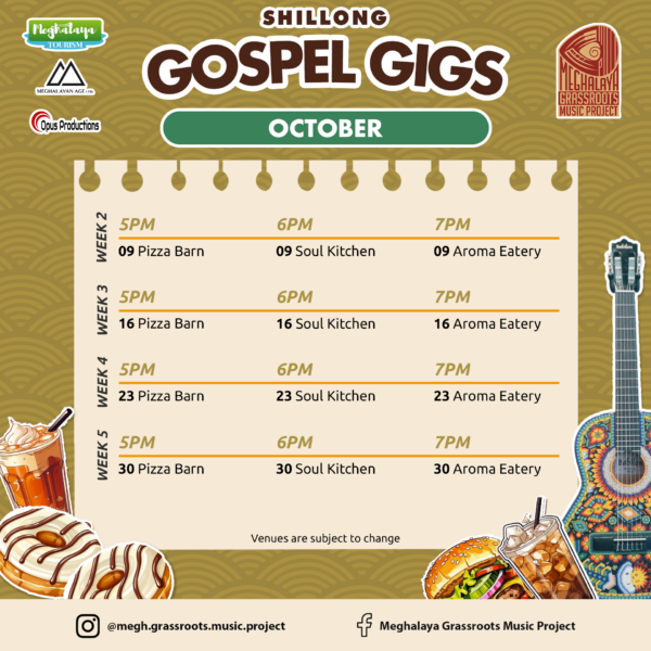 Oct 2024 Gospel Cafe Calendar Shillong