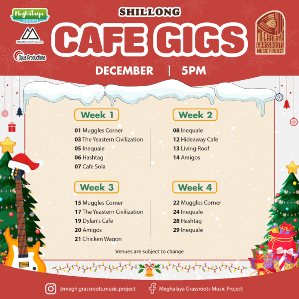 Dec 2024 5 PM Cafe Calendar Shillong