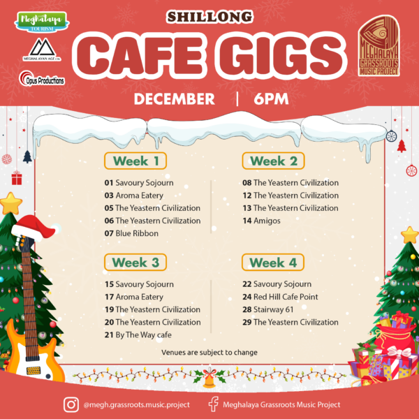 Dec 2024 6 PM Cafe Calendar Shillong